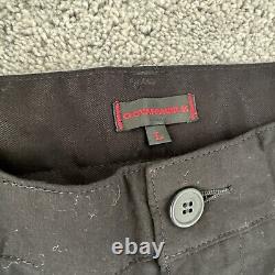 Clot Apparel Mens Roll-up Chino Trousers Size Large W34 Black Rrp £225 #a12