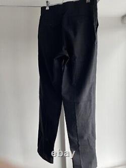 Comme Des Garçon Homme Deux Men's Mono Check Trousers Size L (32) Jet Black
