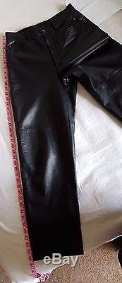 Comme Des Garcons Homme 100% Leather High-Waisted Trousers W30