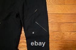 Comme Des Garcons Homme Black Wool Pants With Zipper Pockets AD2005