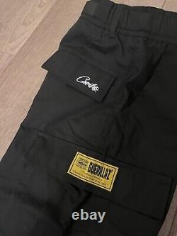 Corteiz CRTZ Cargos Pants Black Size S BRAND NEW