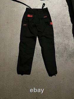 Corteiz CRTZ RTW Black/Red OG Guerillaz Cargo Trousers Small