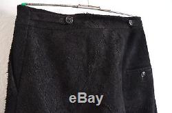 DAMIR DOMA Heavy Black Raw Leather trousers pants sz. 46-50 yohji yamamoto