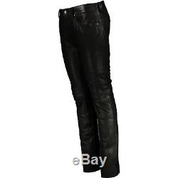 DIESEL Thavar Lambskin Leather Trousers Jeans, Size 30 RRP 750 Slim Fit