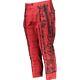 Dolce & Gabbana Runway Red & Black Baroque Print Trousers Made In Italy