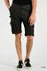 Drome New Man Off Black Leather Cargo Bermuda Shorts Pants Trouser Size M $1210