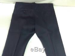 DSQUARED2'Beverly Hills' Classic Cut Black Wool Blend Formal Tuxedo Pants 34