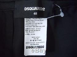 Dsquared2 Dsquared 2 Black 48 28 Silk Wool Blend Jogger Jog Pants Made In Italy