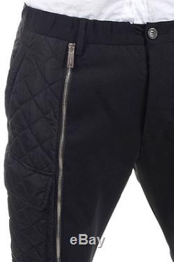 DSQUARED2 Dsquared² Men new black Elastic virgin wool Trousers made in italy