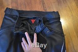 Dainese Delta Pro C2 Armored Leather Motorcycle Pants Euro Size 54