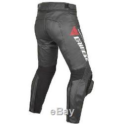 Dainese Delta Pro C2 Black Sports Track Leather Motorcycle Motorbike Trousers