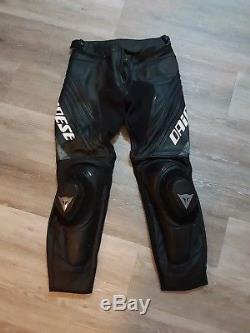 Dainese Delta Pro C2 Mens Leather Motorcycle Trousers Black Size 40UK/50EU