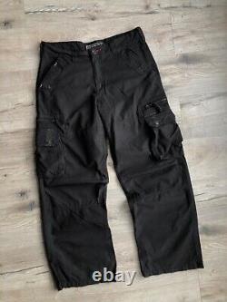 Denim Co Y2K Black Cargo Pants Vintage