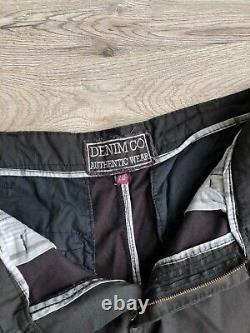 Denim Co Y2K Black Cargo Pants Vintage