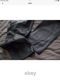 Diesel Black Gold Leather Trousers size 32