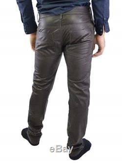 Diesel Black Gold Leralux Men's Leather trousers dark brown 74Q original new