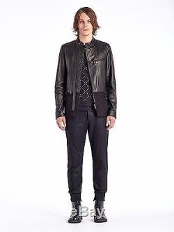 Diesel Black Gold PICCYNIN Wool Cashmere Leather Mix Trousers IT48 W32 £295