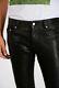 Diesel Black Leather Biker Pants Trousers Size 31/32 New Jeans