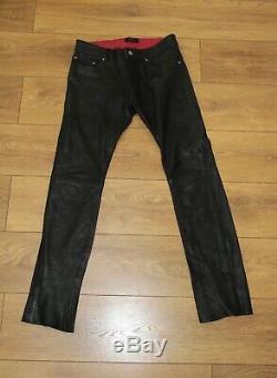 Diesel Lamb skin soft jeans style leather trouser size 30