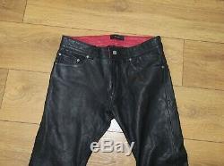 Diesel Lamb skin soft jeans style leather trouser size 30
