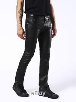 Diesel Leather Trousers Jeans P-Thavar-L Men's Black W30 W31 W32 BNWT RRP 550