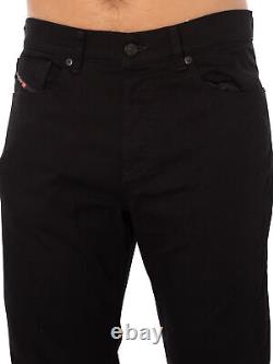 Diesel Men's D-Fining Regular Tapered Jeans, Black