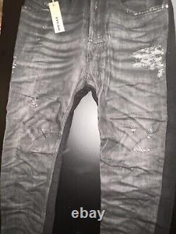 Diesel Mens Jeans Black Denim Size 32 32 Denim Cotton Two Sided £190 £400