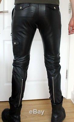 Diesel P-Grundy Leather Trousers Size 31