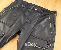 Diesel P-Grundy Leather Trousers Size 31