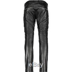 Diesel P-HERMAS Black Leather Trousers W28