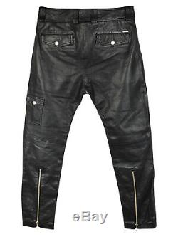 Diesel Soft Leather Biker Skinny Trousers
