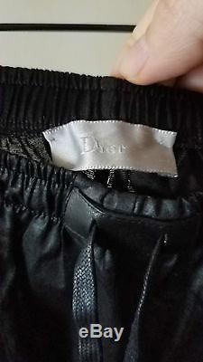 Dior Homme by Hedi Slimane See Through Coated Lounge Pants Size L 50 Black
