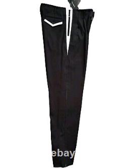 Dolce & Gabbana Men's Side Band Black/ White Trousers For Man. Size It 48 / M