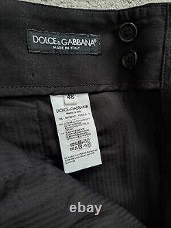 Dolce & Gabbana Men's Side Band Black/ White Trousers For Man. Size It 48 / M