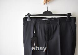 Dolce & Gabbana Mens Black Wool Formal Trousers Size 50, 34 Made in Italy £695