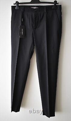 Dolce & Gabbana Mens Black Wool Formal Trousers Size 50, 34 Made in Italy £695