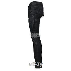 Drkshdw By Rick Owens Memphis Coated Jeans Black Scrub Free Shipping