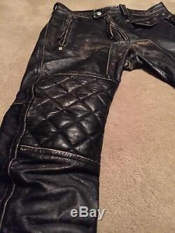 Dsquared leather pants lederhosen trouser pantaloni pelle langlitz