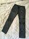 Extremely Rare Gucci Tom Ford Runway Leather Embroidered Pants Mens
