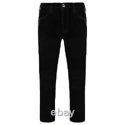 Emporio Armani Slim Fit Mens Black Velvet Trousers