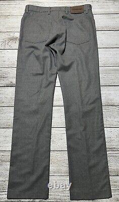 Ermenegildo Zegna Mens 5 Pocket Lined Dress Pants Sz 34X33 Wool Flat Front