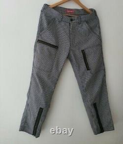 FW17 Supreme Flight pant Houndstooth size 30 white/black trousers pants W30 L30