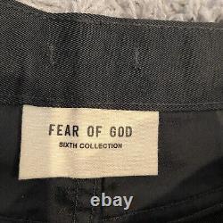 Fear Of God Sixth Collection Men's Black Nylon Pants Size 30 Button Fly