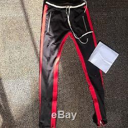 Fear of God 5th collection Double Stripe Track Pant Red/black size Medium Rare