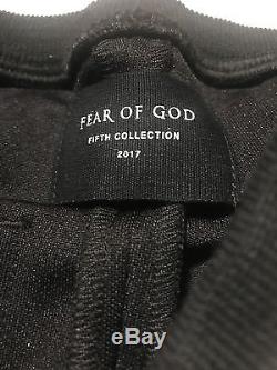 Fear of God 5th collection Double Stripe Track Pant, Red/black, size Small