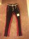 Fear Of God Fog Track Pants Collection 5th Sz Xl Black Red Joggers Trousers