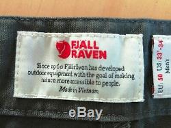 Fjallraven Barents Pro Trousers Pants Mens size EU 50 Black New without Tags