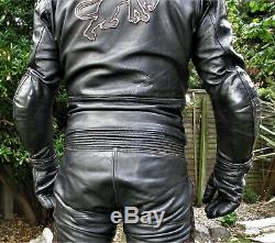 Furygan 2 Two Piece Leather Suit Trousers Breeches Uniform Rob Bluf Mr B Euro 52