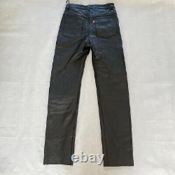 GEARBOX Heavy Thick Real Leather Lined Mens Trousers Size 32