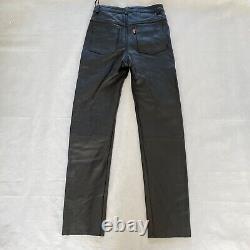 GEARBOX Heavy Thick Real Leather Lined Mens Trousers Size 32